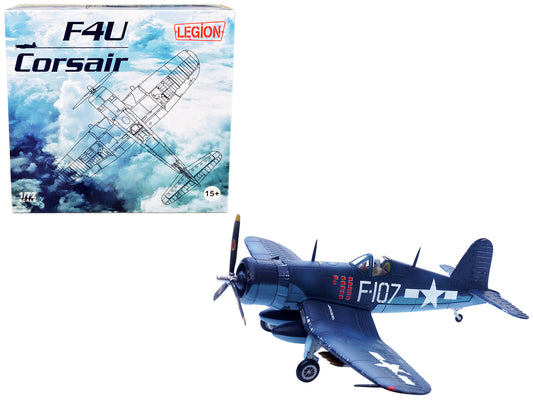 Vought F4U-1D Corsair Fighter Plane "1st Lt. Phillip DeLong Marine Fighter Squadron (VMF-224)" (1945) 1/72 Diecast Airplane Model