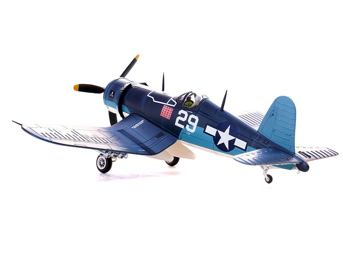 Vought F4U-1A Corsair Fighter Aircraft "Ace Ira Kepford VF-17 Jolly Rogers Bougainville Solomon Islands" (1944) United States Navy 1/72 Diecast Model