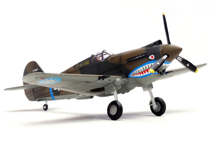 Curtiss P-40B/C Warhawk Fighter Aircraft "White 48 David Lee 'Tex' Hill 2nd Squadron Panda Bears Chinese Air Force Burma" (1942) 1st American Volunteer Group 1/72 Diecast Model Airplane