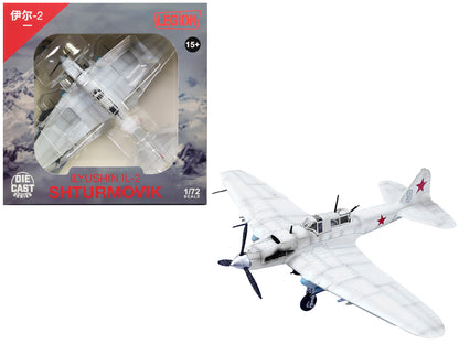 Ilyushin IL-2 Shturmovik Aircraft White "3rd Squadron 505th Air Assault Regiment 226th Air Assault Division Battle of Stalingrad" (1942) Soviet Air Force 1/72 Diecast Model Airplane