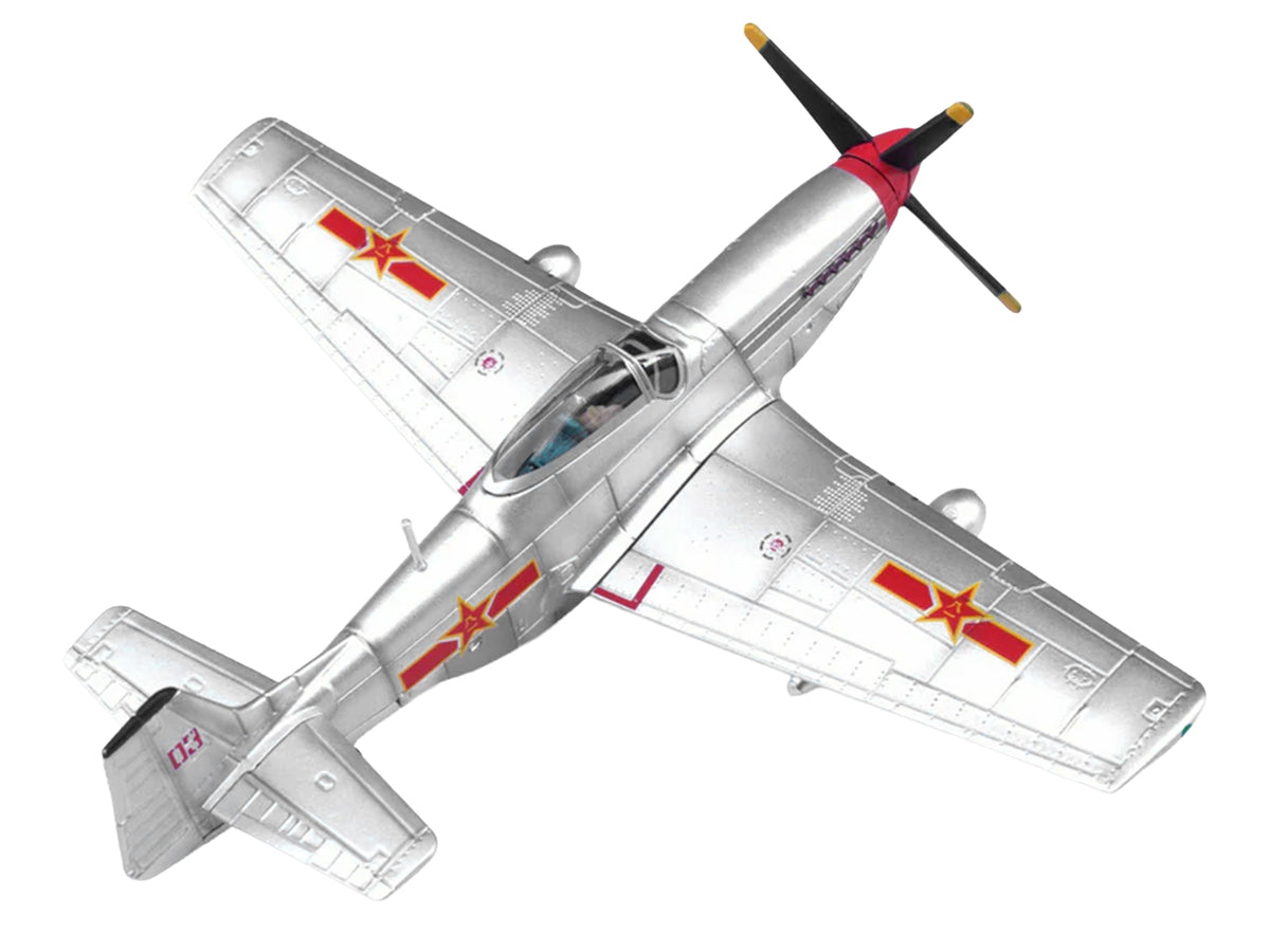 North American P-51D Mustang Aircraft "Captured from Chinese Nationalist Forces Chinese People's Revolution Military Museum" People's Liberation Army Air Force 1/72 Diecast Model Airplane
