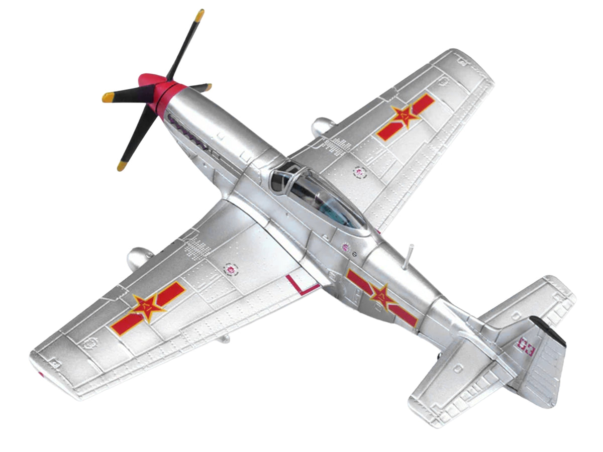 North American P-51D Mustang Aircraft "Captured from Chinese Nationalist Forces Chinese People's Revolution Military Museum" People's Liberation Army Air Force 1/72 Diecast Model Airplane