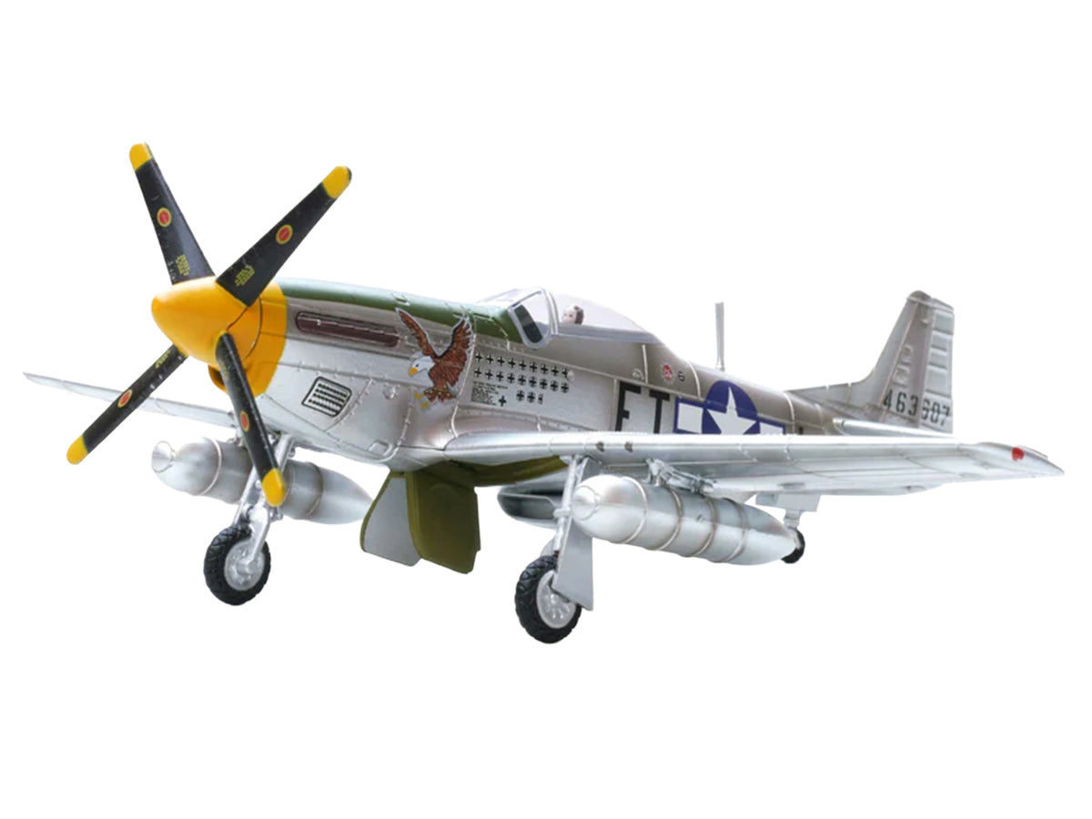 North American P-51D Mustang Aircraft "Feeble Eagle 18.5-victory Ace Glenn Eagleston 353rd Fighter Squadron 354th Fighter Group Ninth Air Force" (1945) United States Army Air Forces 1/72 Diecast Model Airplane