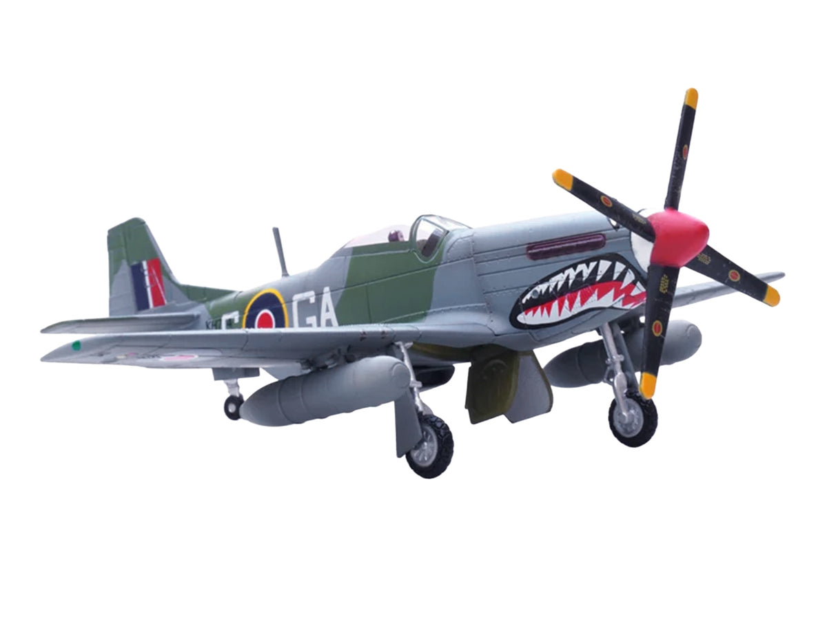 North American Mustang Mk.IV Aircraft "KH774 F/L Ellis Blanchford No. 112 'Shark' Squadron 239 Wing Italy" (1945) Royal Air Force 1/72 Diecast Model Airplane