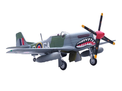 North American Mustang Mk.IV Aircraft "KH774 F/L Ellis Blanchford No. 112 'Shark' Squadron 239 Wing Italy" (1945) Royal Air Force 1/72 Diecast Model Airplane