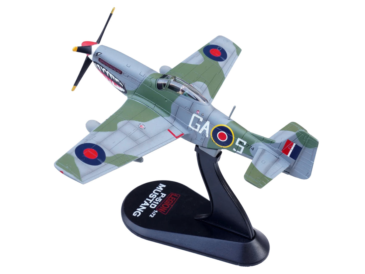 North American Mustang Mk.IV Aircraft "KH774 F/L Ellis Blanchford No. 112 'Shark' Squadron 239 Wing Italy" (1945) Royal Air Force 1/72 Diecast Model Airplane