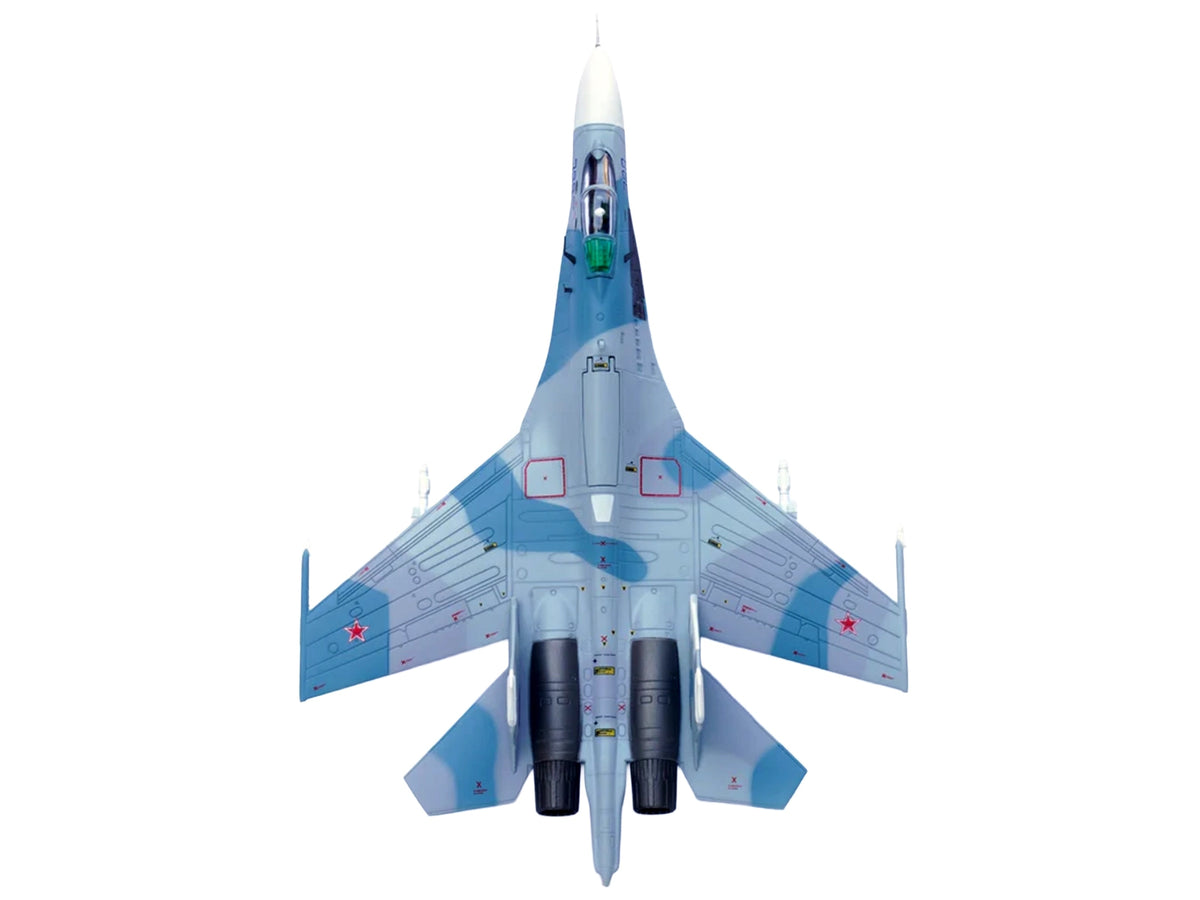 Sukhoi Su-27 Flanker-B Aircraft "Blue 388 Paris Air Show" (1989) Soviet Air Force 1/100 Diecast Model Airplane