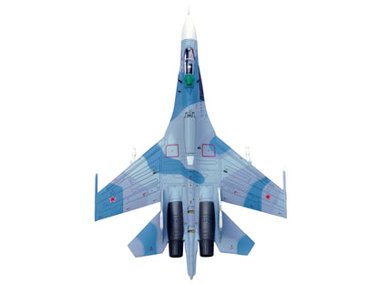 Sukhoi Su-27 Flanker-B Aircraft "Blue 388 Paris Air Show" (1989) Soviet Air Force 1/100 Diecast Model Airplane