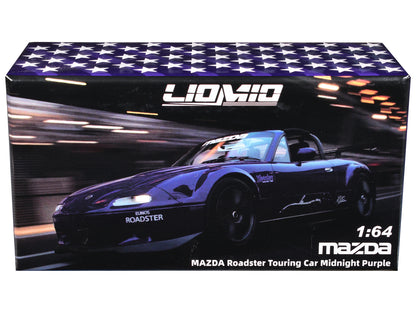 Mazda Roadster Touring Car RHD (Right Hand Drive) Midnight Purple Metallic "Hobby Expo China 2026 Event Edition" 1/64 Diecast Model Car