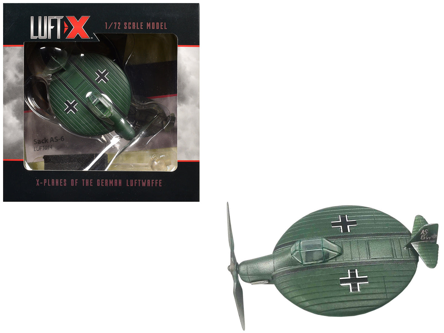 Sack AS-6 Aircraft Prototype "German Luftwaffe" 1/72 Model
