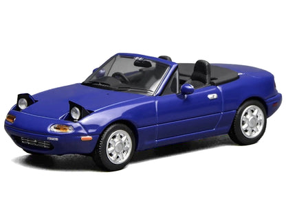Mazda MX-5 Miata Convertible Laguna Blue 1/64 Diecast Model Car
