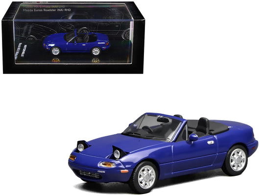 Mazda MX-5 Miata Convertible Laguna Blue 1/64 Diecast Model Car