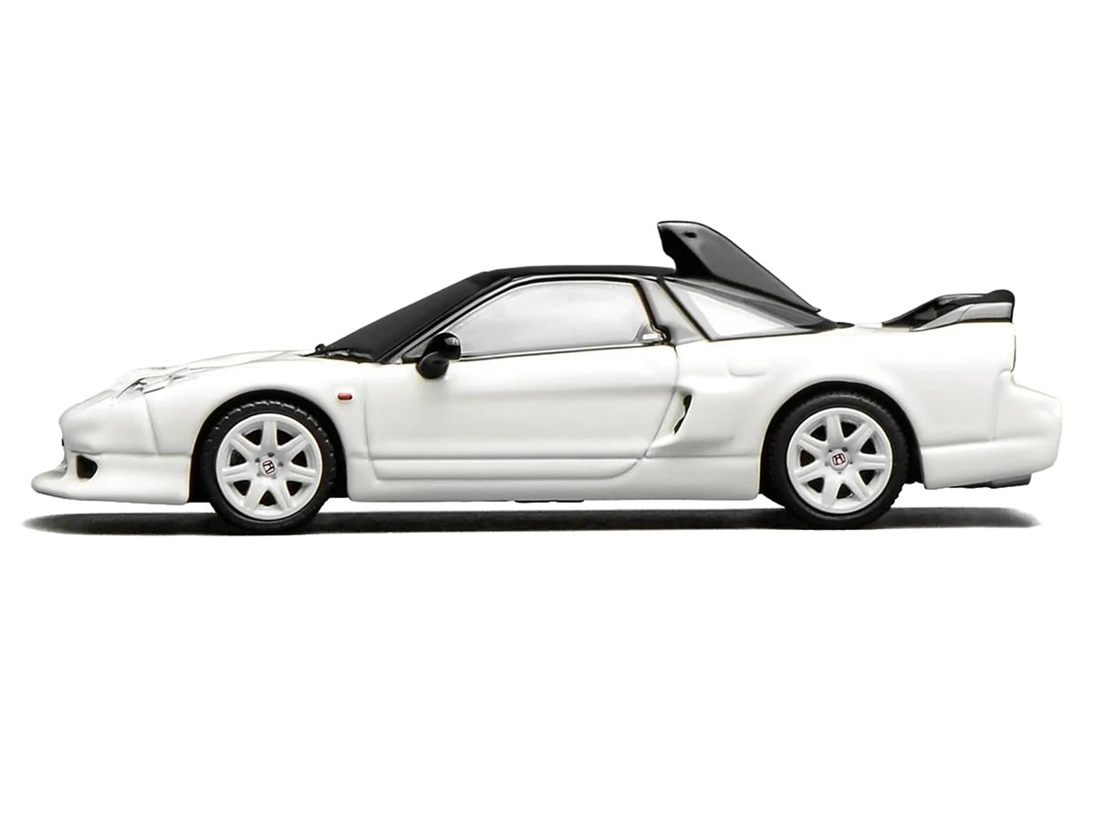 Honda NSX-R GT RHD (Right Hand Drive) Championship White with Black Top "Intern 64" Series 1/64 Diecast Model Car