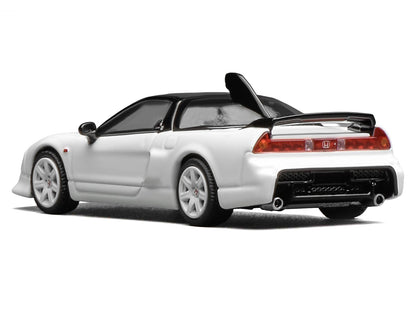 Honda NSX-R GT RHD (Right Hand Drive) Championship White with Black Top "Intern 64" Series 1/64 Diecast Model Car