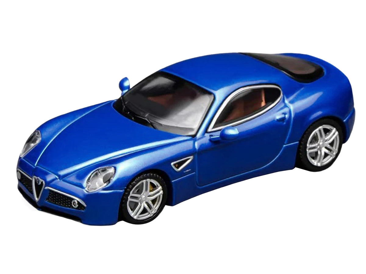 2008 Alfa Romeo 8C Competizione Blue Metallic 1/64 Diecast Model Car