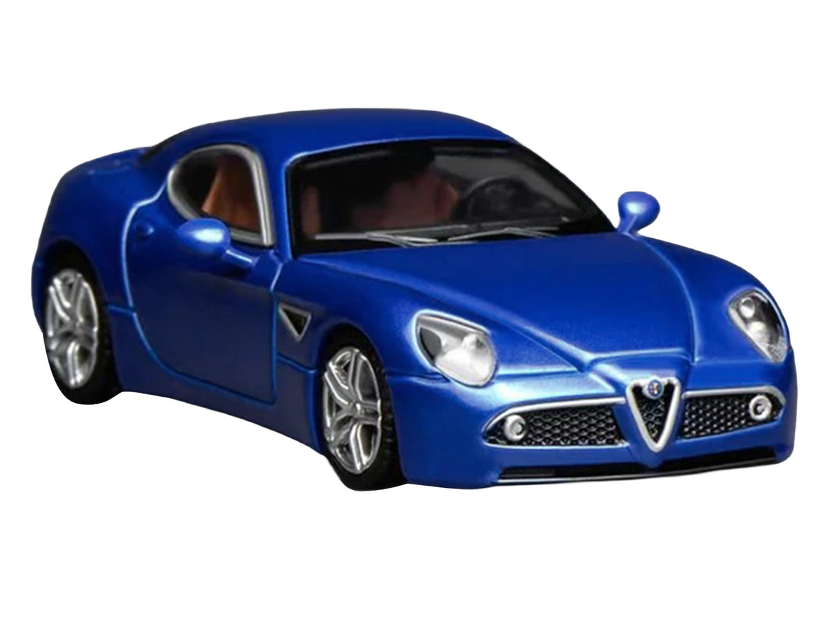2008 Alfa Romeo 8C Competizione Blue Metallic 1/64 Diecast Model Car