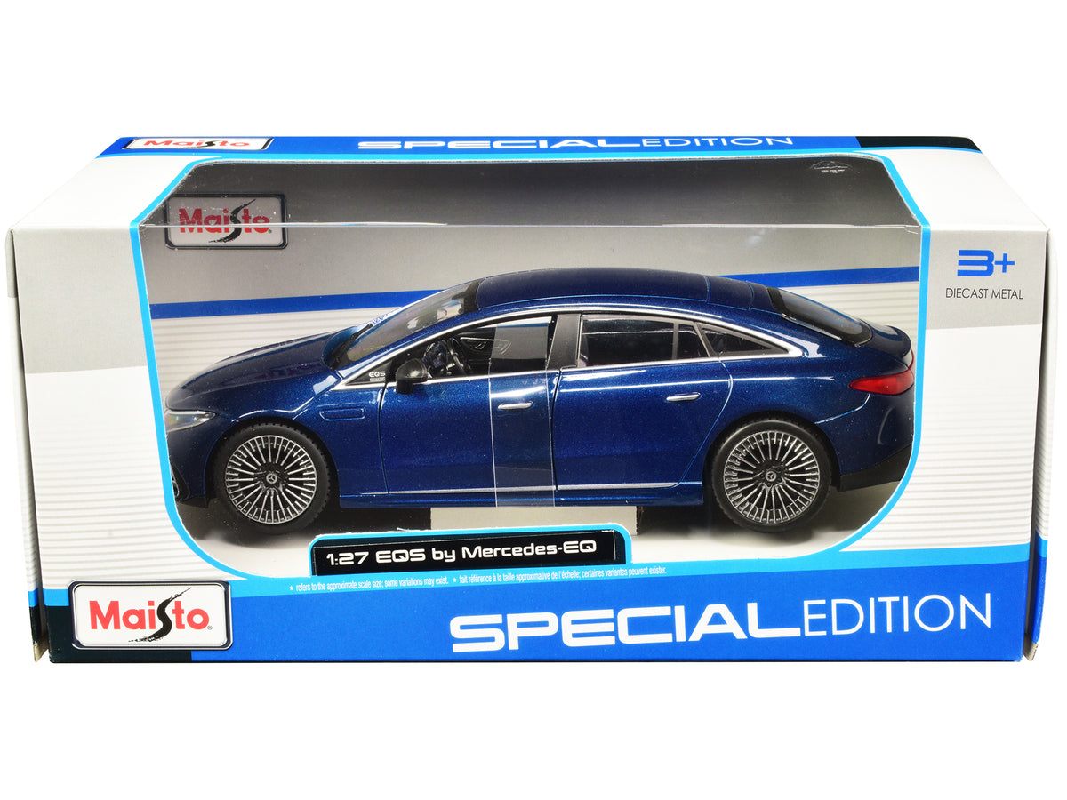Mercedes-Benz EQS Blue Metallic "Special Edition" Series 1/27 Diecast Model Car