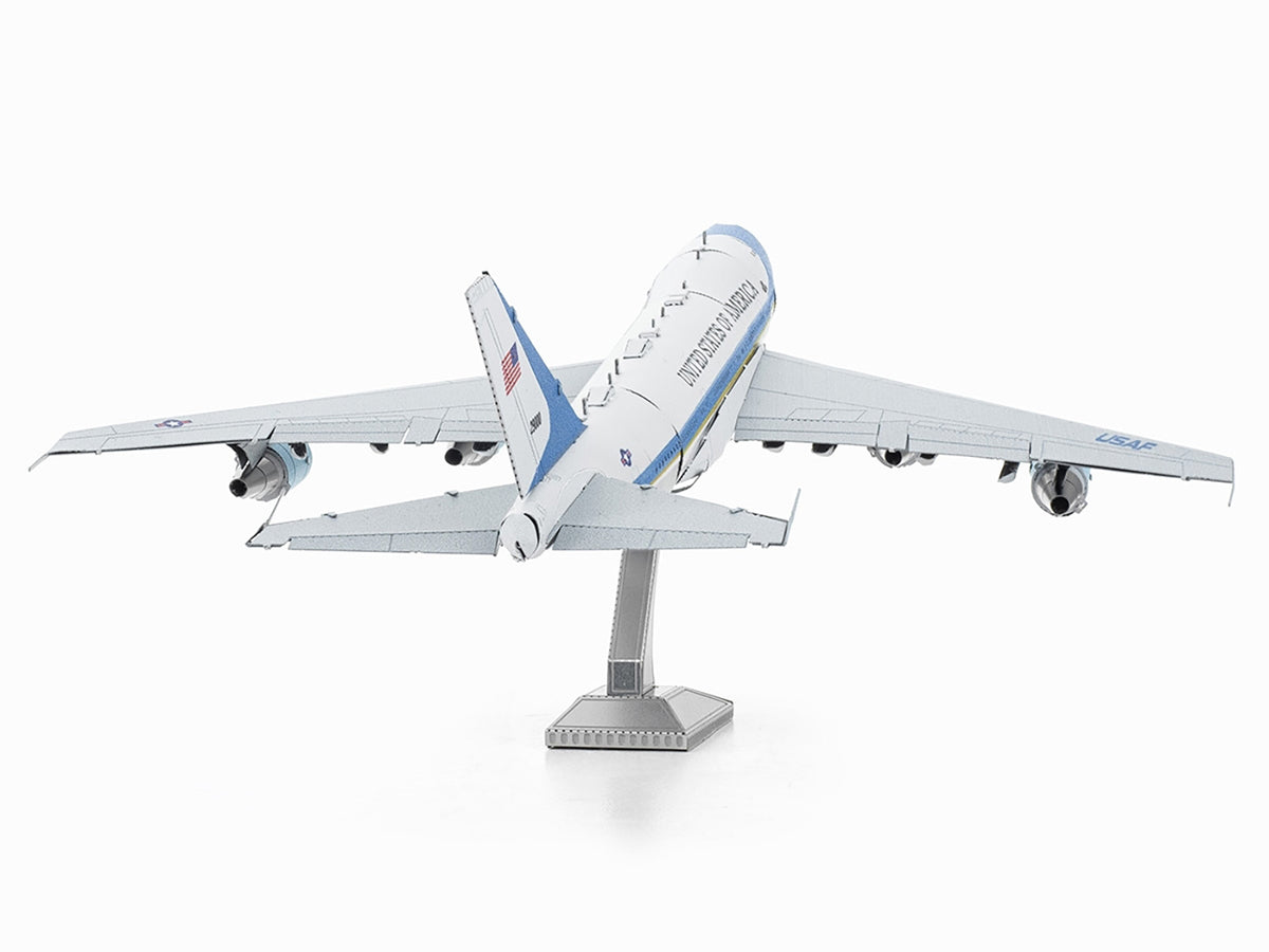 Model Kit Boeing 747 Transport Aircraft "Air Force One Presidential Plane" United States Air Force (Moderate Difficulty) Steel Model