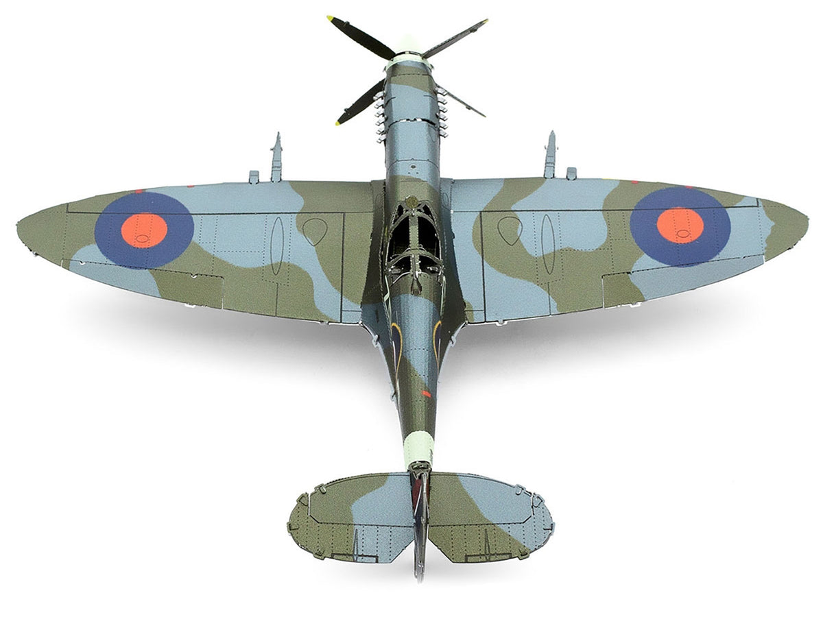 Model Kit Supermarine Spitfire Fighter Aircraft "British Royal Air Force" (Moderate Difficulty) Steel Model
