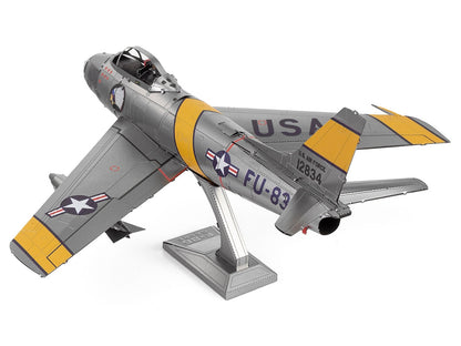 Model Kit North American F-86 Sabre Fighter Aircraft "Jolley Roger" United States Air Force (Moderate Difficulty) Steel Model
