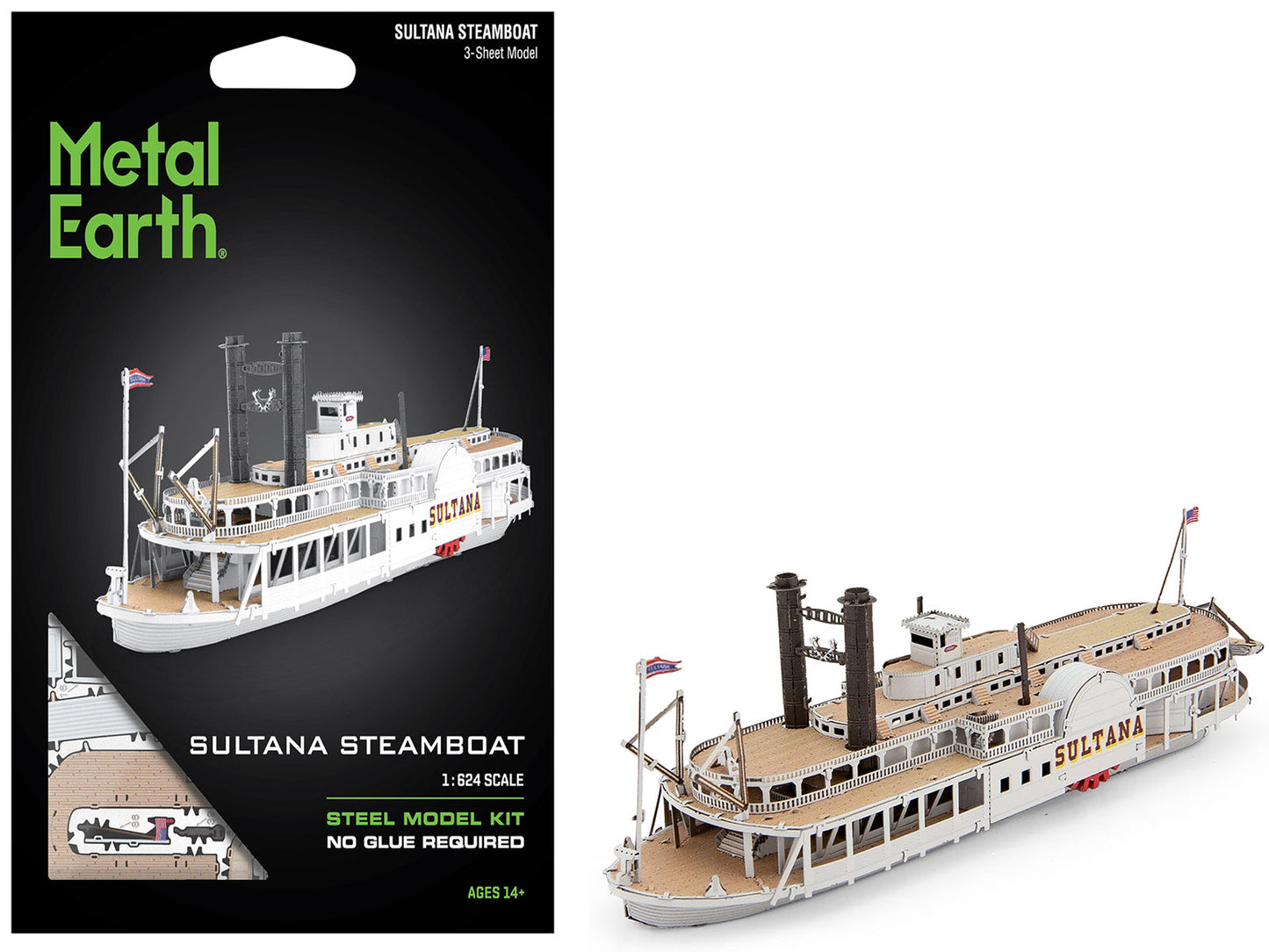 Model Kit Sultana Steamboat (Moderate Difficulty) Steel Model