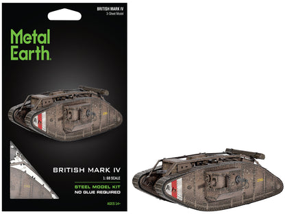 Model Kit British Mark IV Tank (Moderate Difficulty) Steel Model
