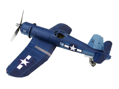 Model Kit Vought F4U Corsair Fighter Aircraft "World War II" United States Navy (Challenging Difficulty) Steel Model