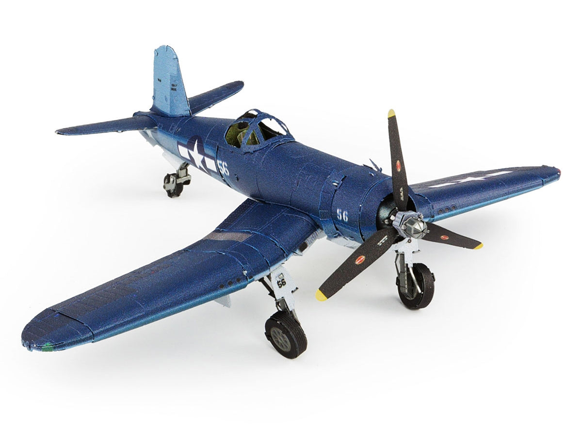 Model Kit Vought F4U Corsair Fighter Aircraft "World War II" United States Navy (Challenging Difficulty) Steel Model