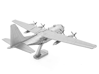 Model Kit Lockheed C-130 Hercules Transport Aircraft "United States Air Force" (Moderate Difficulty) Steel Model
