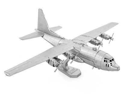 Model Kit Lockheed C-130 Hercules Transport Aircraft "United States Air Force" (Moderate Difficulty) Steel Model