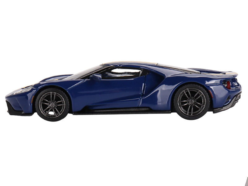 Ford GT Sunoco Blue with Yellow Stripes Limited Edition to 3600 pieces Worldwide 1/64 Diecast Model Car