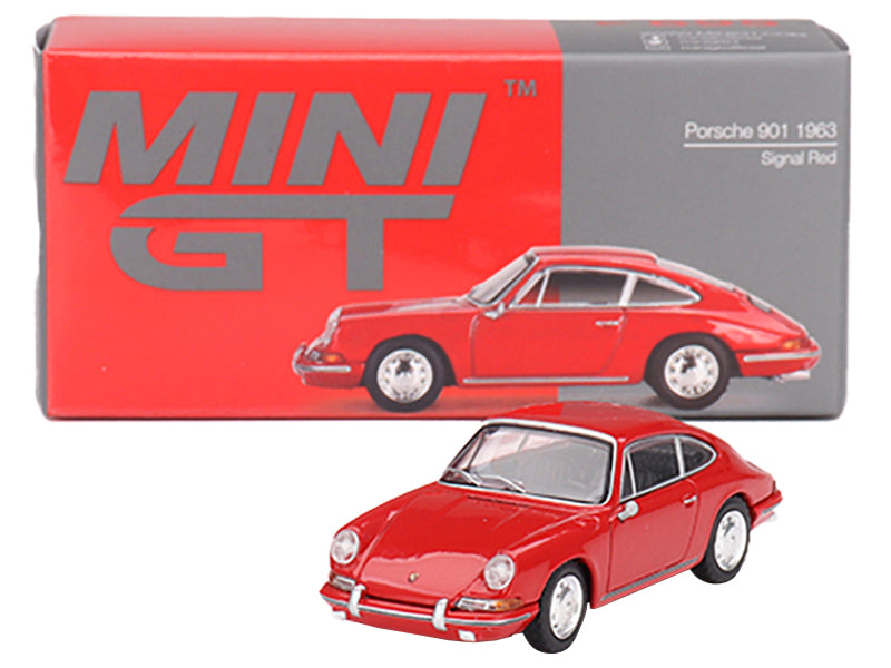 1963 Porsche 901 Signal Red Limited Edition to 4200 pieces Worldwide 1/64 Diecast Model Car