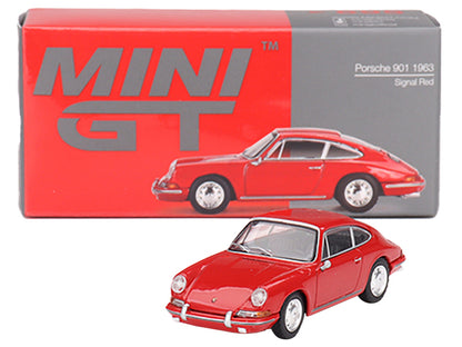 1963 Porsche 901 Signal Red Limited Edition to 4200 pieces Worldwide 1/64 Diecast Model Car