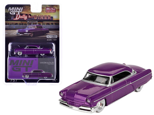 1954 Lincoln Capri Hot Rod Purple Metallic Limited Edition to 3600 pieces Worldwide 1/64 Diecast Model Car