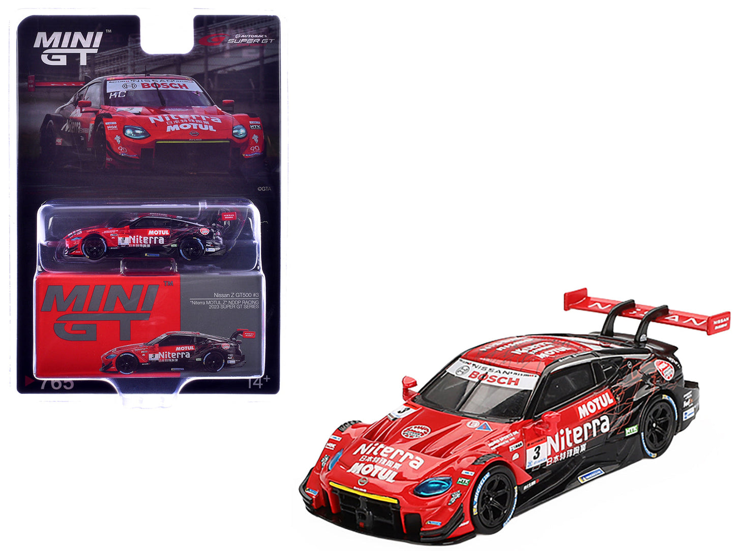 Nissan Z GT500 #3 Katsumasa Chiyo - Mitsunori Takaboshi "Niterra MOTUL Z - NDDP Racing" "Super GT Series" (2023) Limited Edition 1/64 Diecast Model Car