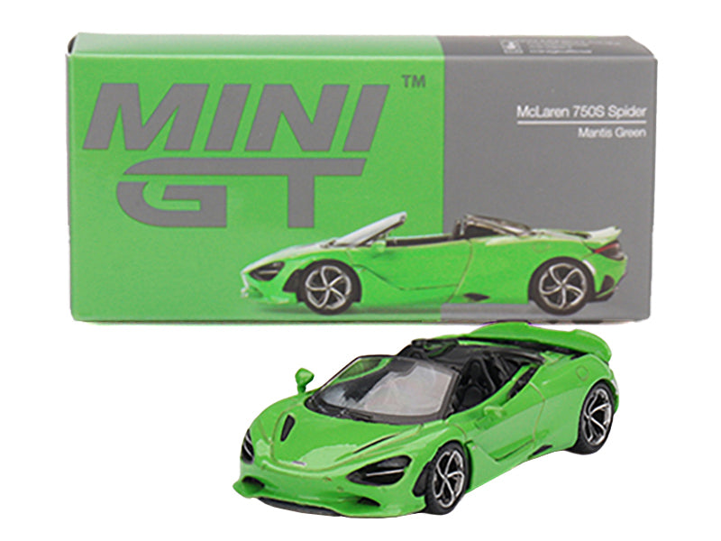 McLaren 750S Spider Mantis Green Limited Edition 1/64 Diecast Model Car