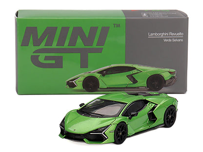 Lamborghini Revuelto Verde Selvans Green Metallic Limited Edition 1/64 Diecast Model Car