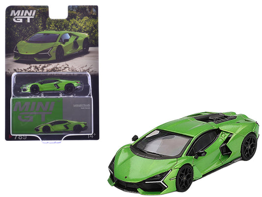 Lamborghini Revuelto Verde Selvans Green Metallic Limited Edition 1/64 Diecast Model Car