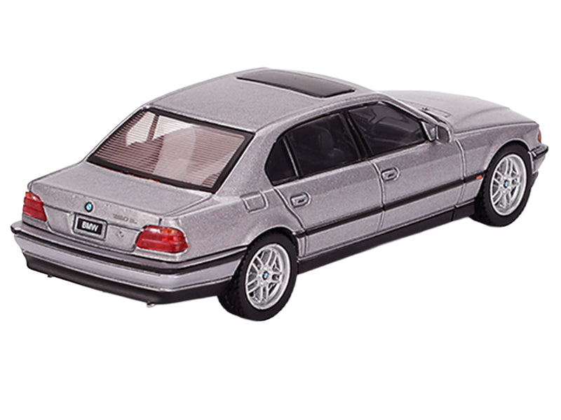 BMW 750IL Aspen Silver Metallic with Sun Roof Limited Edition 1/64 Diecast Model Car