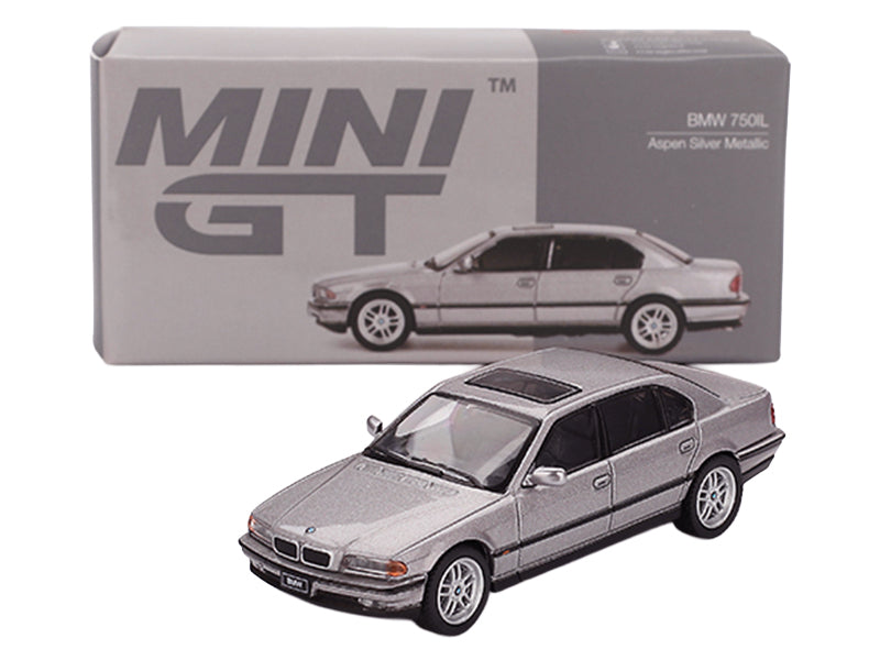 BMW 750IL Aspen Silver Metallic with Sun Roof Limited Edition 1/64 Diecast Model Car