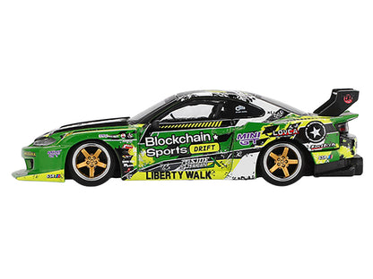 Nissan "LB-Super Silhouette" S15 SILVIA RHD (Right Hand Drive) #555 "V2" Yukio Fausto "Formula Drift Japan" (2024) Limited Edition 1/64 Diecast Model Car