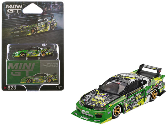 Nissan "LB-Super Silhouette" S15 SILVIA RHD (Right Hand Drive) #555 "V2" Yukio Fausto "Formula Drift Japan" (2024) Limited Edition 1/64 Diecast Model Car
