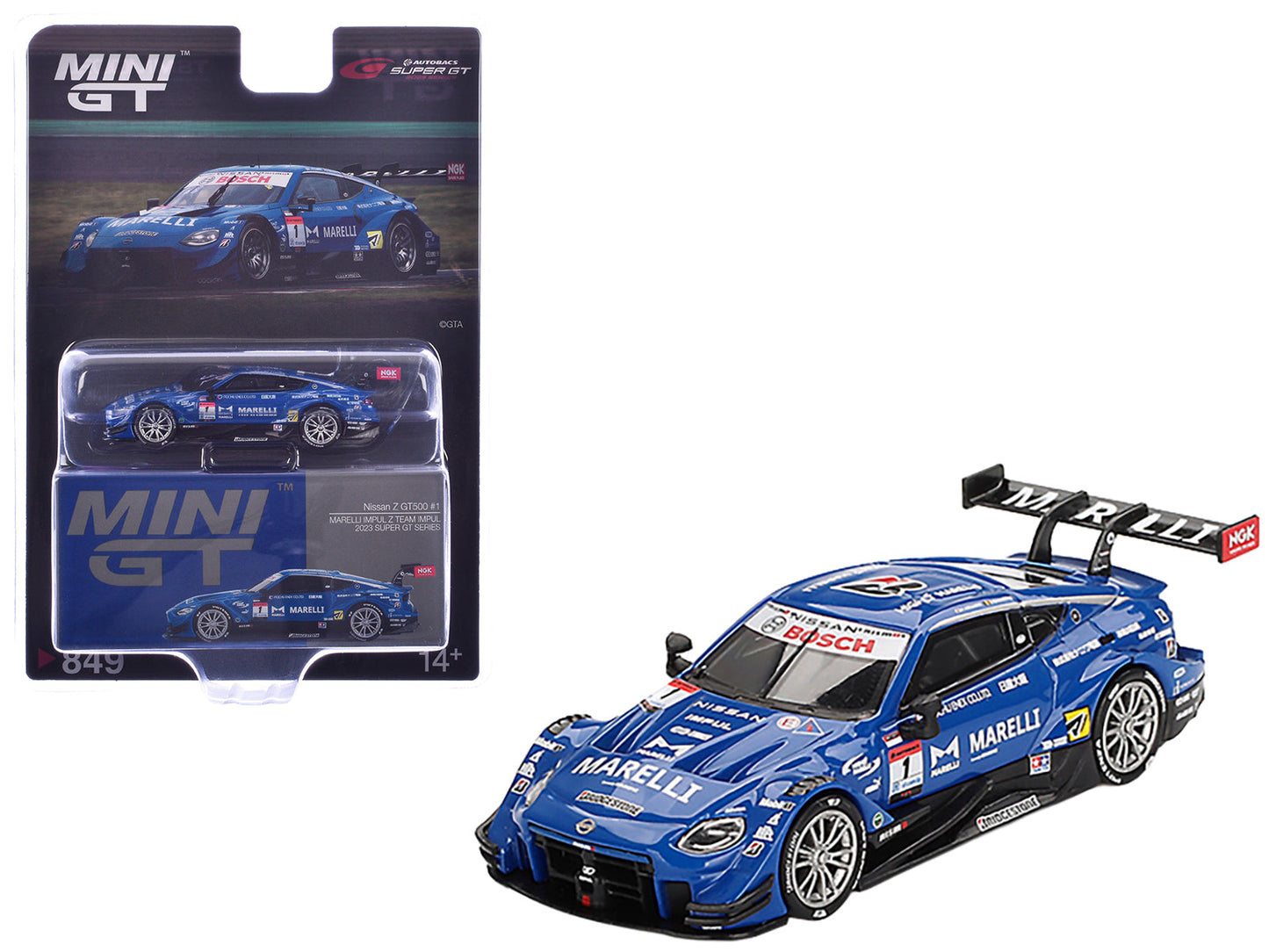 Nissan Z GT500 #1 Kazuki Hiramine - Bertrand Baguette "Team Impul" "Super GT Series" (2023) Limited Edition 1/64 Diecast Model Car
