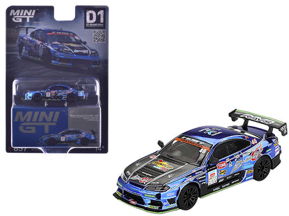 Nissan Silvia (S15) D-MAX RHD (Right Hand Drive) #46 Masao Suenaga "D-MAX Racing" "D1 Grand Prix" (2023) Limited Edition 1/64 Diecast Model Car