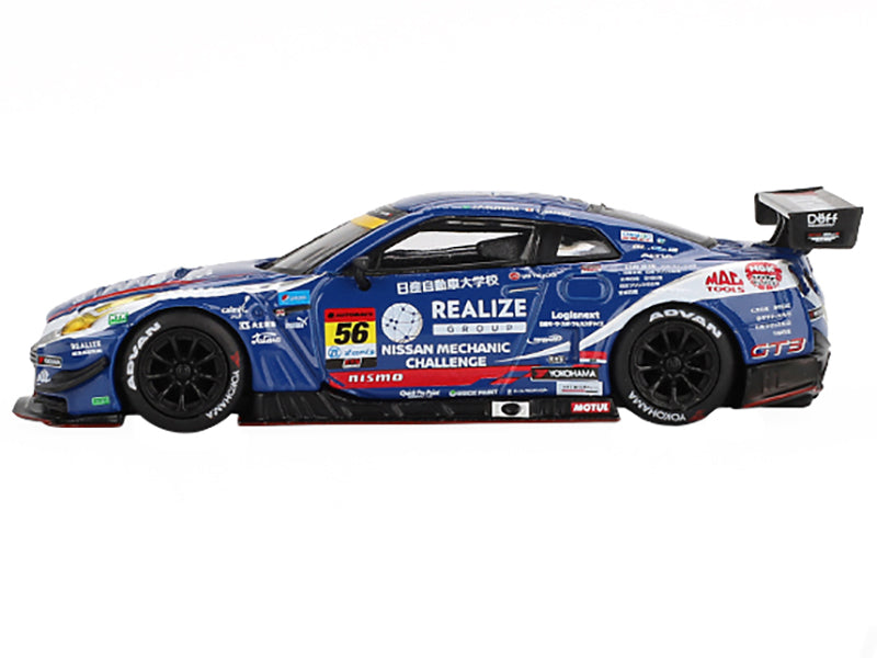 Nissan GT-R NISMO GT3 #56 Joao Paulo de Oliveira - Teppei Natori "REALIZE Nissan Mechanic Challenge GT-R" "Super GT Series" (2023) Limited Edition 1/64 Diecast Model Car
