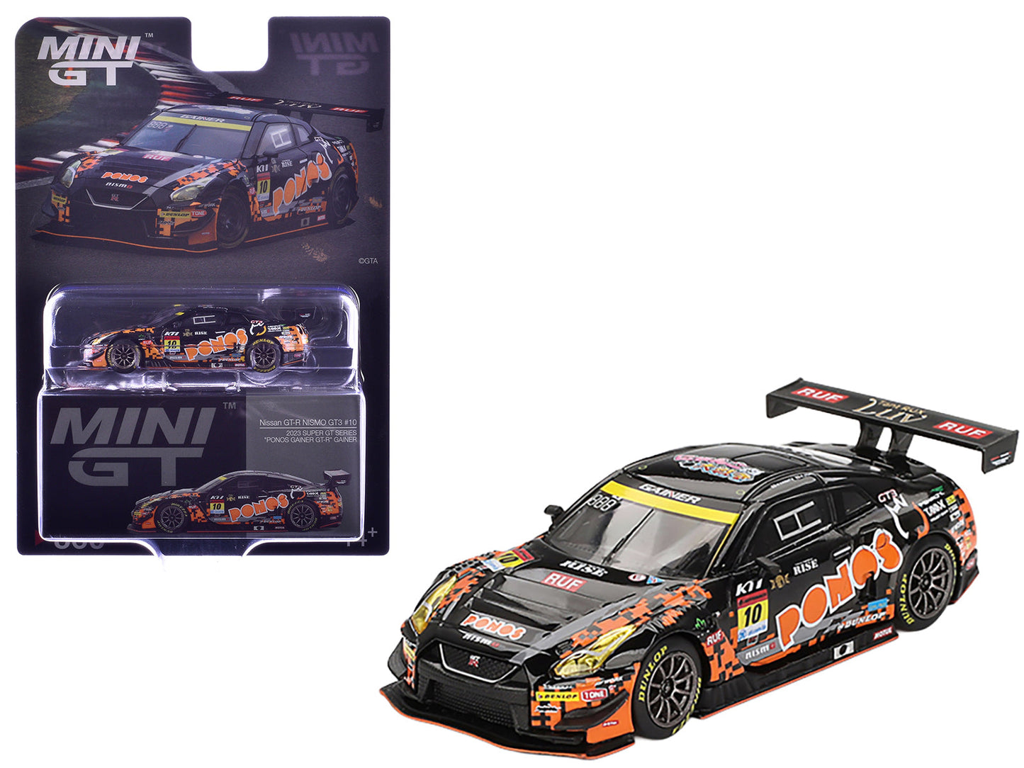 Nissan GT-R NISMO GT3 #10 Hironobu Yasuda - Riki Okusa "PONOS GAINER" "Super GT Series" (2023) Limited Edition 1/64 Diecast Model Car