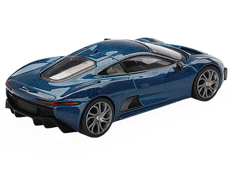 Jaguar C-X75 Blue Metallic Limited Edition 1/64 Diecast Model Car
