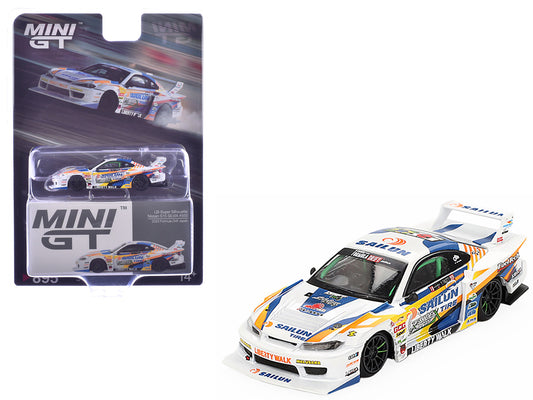 Nissan "LB-Super Silhouette" S15 SILVIA RHD (Right Hand Drive) #555 Yukio Fausto "Formula Drift Japan" (2023) Limited Edition 1/64 Diecast Model Car