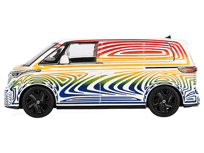 Volkswagen ID. Buzz Van Prototype "Rainbow" Limited Edition 1/64 Diecast Model Car