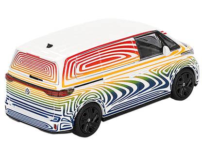 Volkswagen ID. Buzz Van Prototype "Rainbow" Limited Edition 1/64 Diecast Model Car